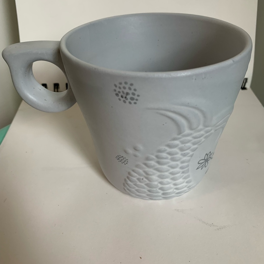 Starbucks 2016 SIREN MERMAID TAIL Matte Gray Collectible 12oz Coffee Tea Mug